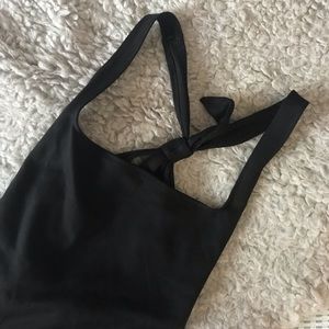 🚨SOLD🚨NWOT Black Free People Tie Bodysuit